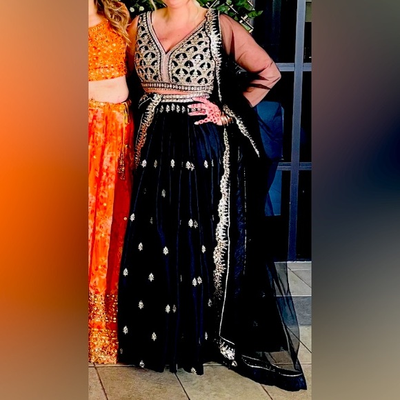Other - Black & Gold Lehenga